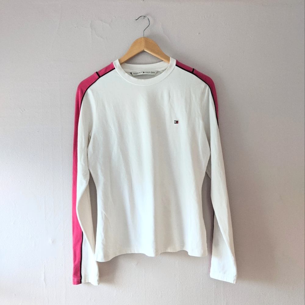 Tommy Hilfiger Pink Stripe Cotton Longsleeve